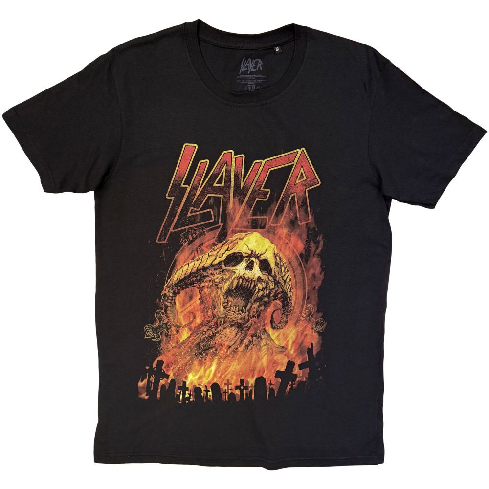 Slayer - Demoniac Distress Mens Tshirt - Black